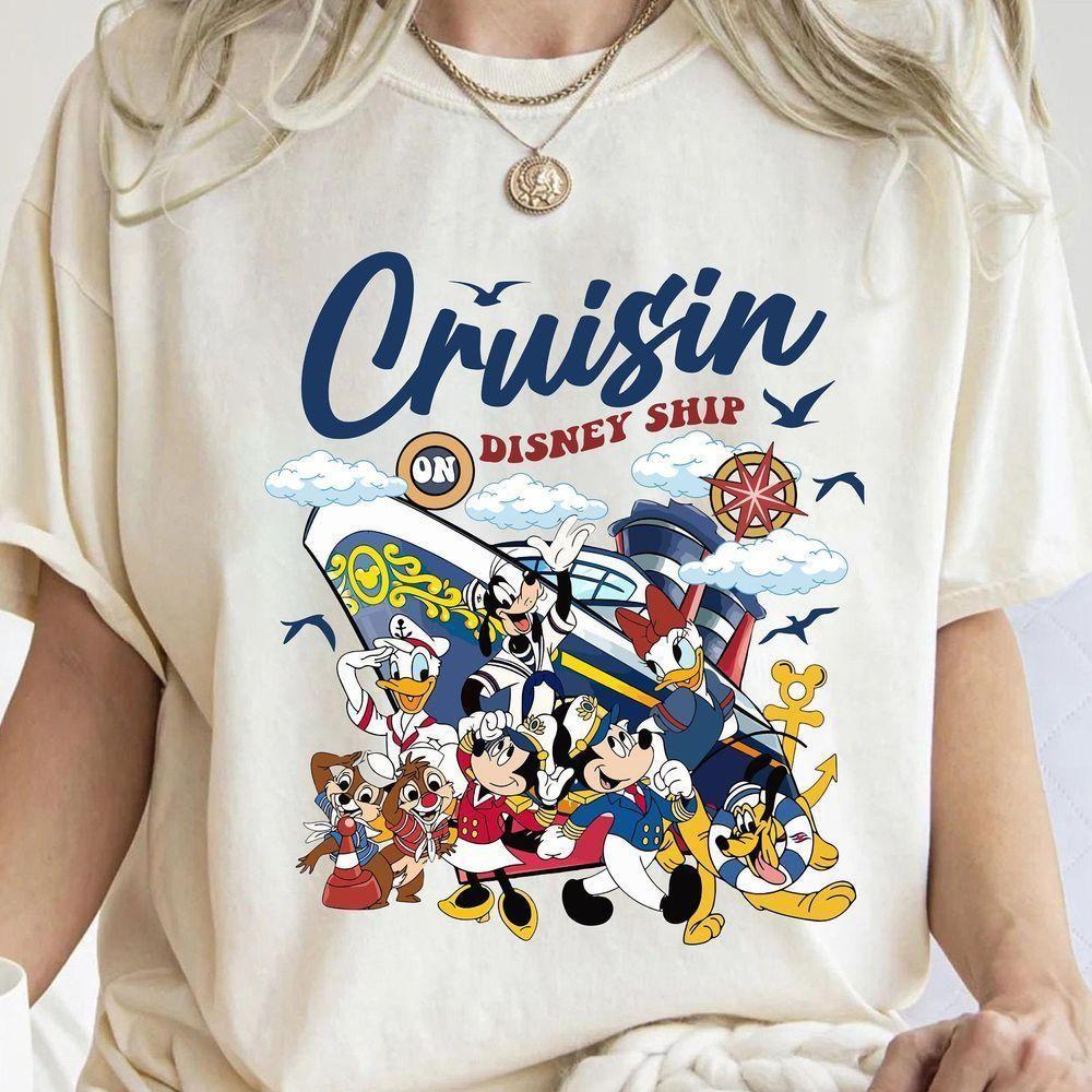 Vintage Mickey And Friends Cruisin On Disney Ship Vuitino Shirt Vintage Mickey And Friends Cruisin On Disney Ship Vuitino Shirt